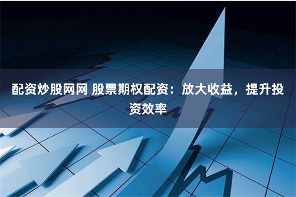 配资炒股网网 股票期权配资：放大收益，提升投资效率