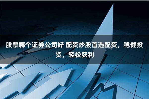 股票哪个证券公司好 配资炒股首选配资，稳健投资，轻松获利